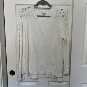 Rag Poets Braided Pullover